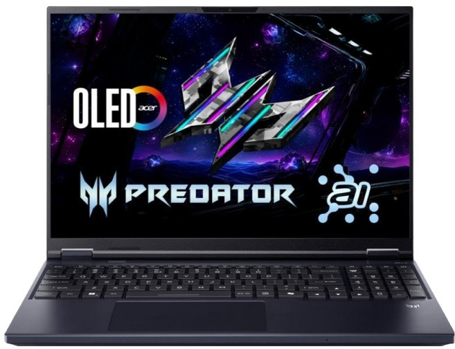 acer 宏碁 Predator 筆記型電腦 16吋 WQXGA IPS 180Hz 霧面/Ultra 7 255HX/NVIDIA RTX 5060 8G, 黑色, PHN16-73-71BP, 512GB SSD, 16GB DDR5, Windows 11