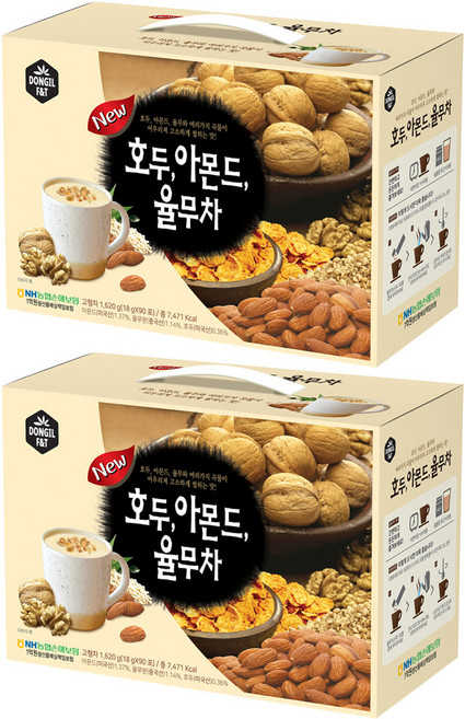 동일 호두 아몬드 율무차, 18g, 90개입, 2개