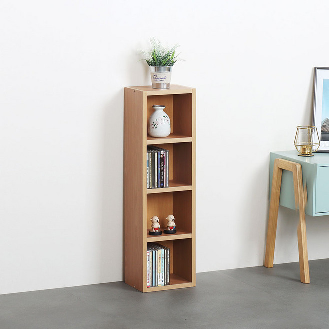 타워형 틈새 CD장, 메이플, 4단