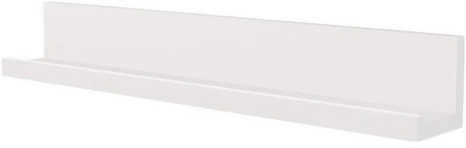 3M Command 無痕 LIFESTYLE系列 長型層架, 白色, 1盒