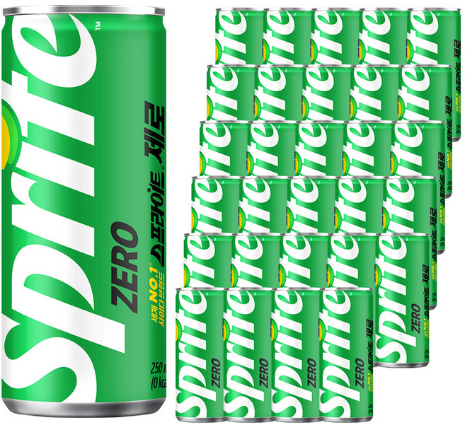 스프라이트 제로 사이다, 250ml, 30개