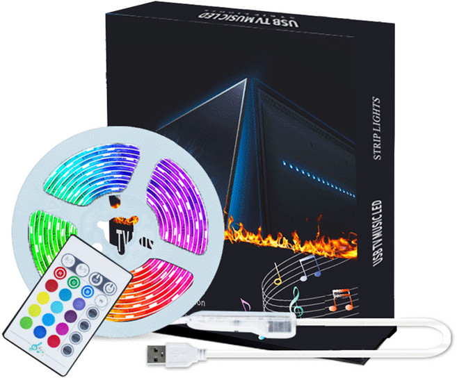 비상 RGB 간접 줄조명 50cm X 4, 혼합색상, 1개