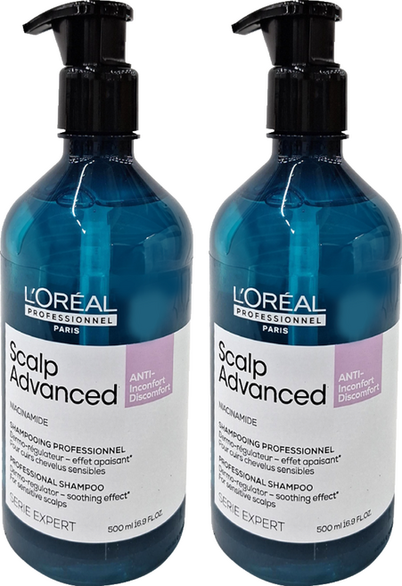 L'OREAL PROFESSIONNEL 巴黎萊雅PRO 絲漾博瞬效敏弱修護洗髮精, 2瓶, 500ml