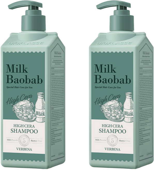 밀크바오밥 하이세라 샴푸 버베나, 500ml, 2개