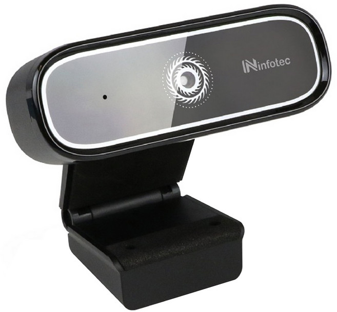 infotec 英富達 網路視訊攝影機 1080P高清畫質, INF-IP-V12, 黑色