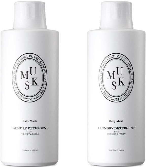 베르블랑 유아 세탁세제 머스크, 2개, 1L