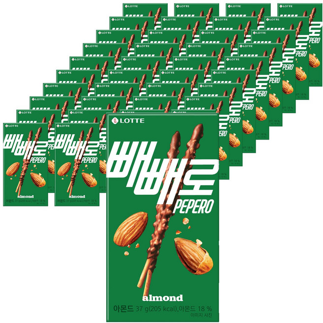 빼빼로 아몬드, 37g, 40개