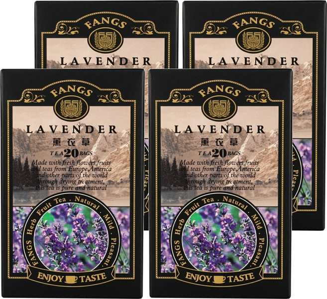FANGS 方氏 薰衣草 茶包, 1.5g, 20包, 4盒