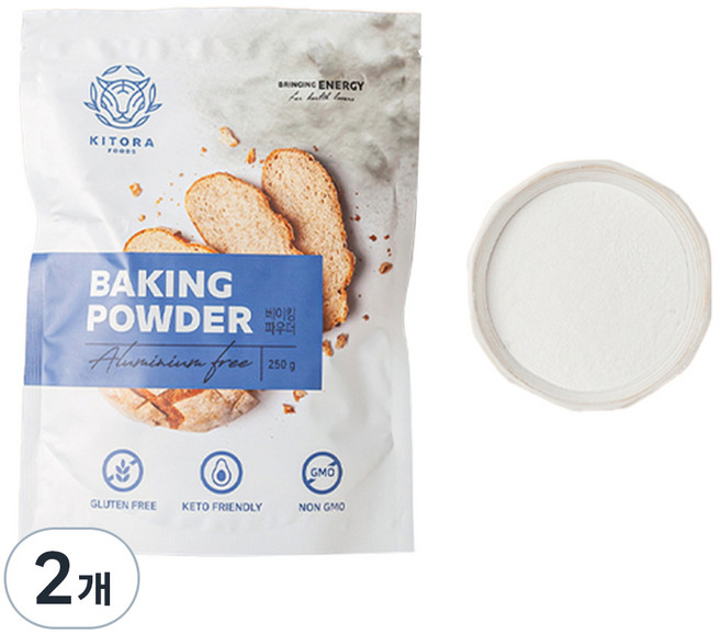 키토라푸드 글루텐프리 베이킹파우더, 250g, 2개