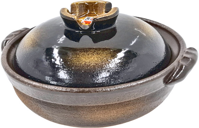 三鈴陶器 萬古燒 土鍋 伊賀之里 7合, 25cm, 1個