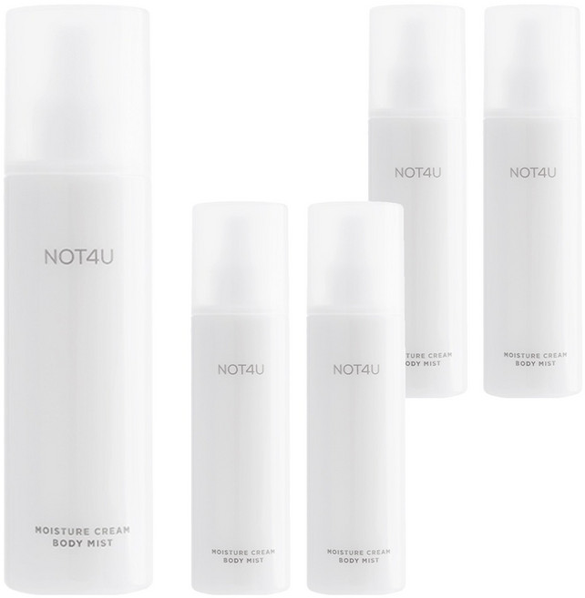 낫포유 모이스처 크림 바디 미스트, 200ml, 5개