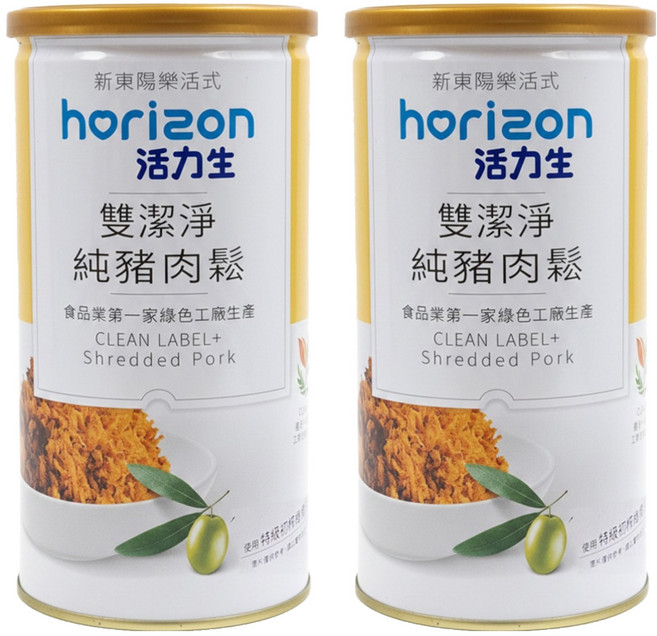 新東陽 活力生雙潔淨 純豬肉鬆, 170g, 2罐