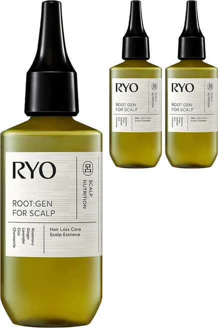 려 루트젠 탈모 증상 전문 케어 두피 에센스, 80ml, 3개 - 쿠팡