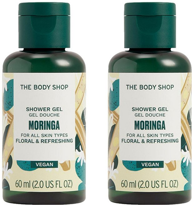 더바디샵 샤워젤 모링가, 60ml, 2개