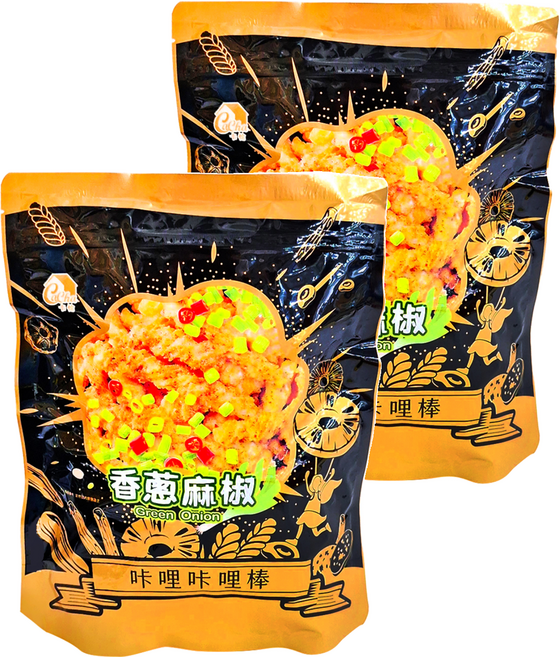 CACHA 卡恰 卡哩卡哩棒 香蔥麻椒, 130g, 2包