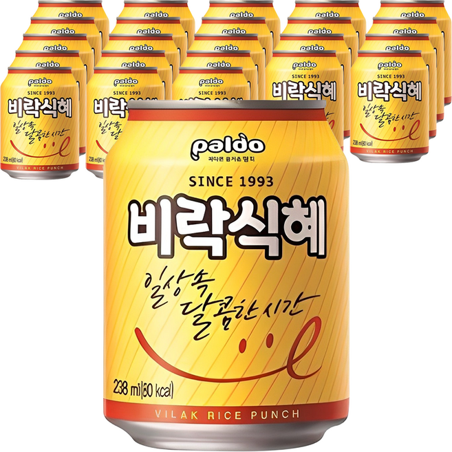 팔도 비락식혜, 238ml, 24개