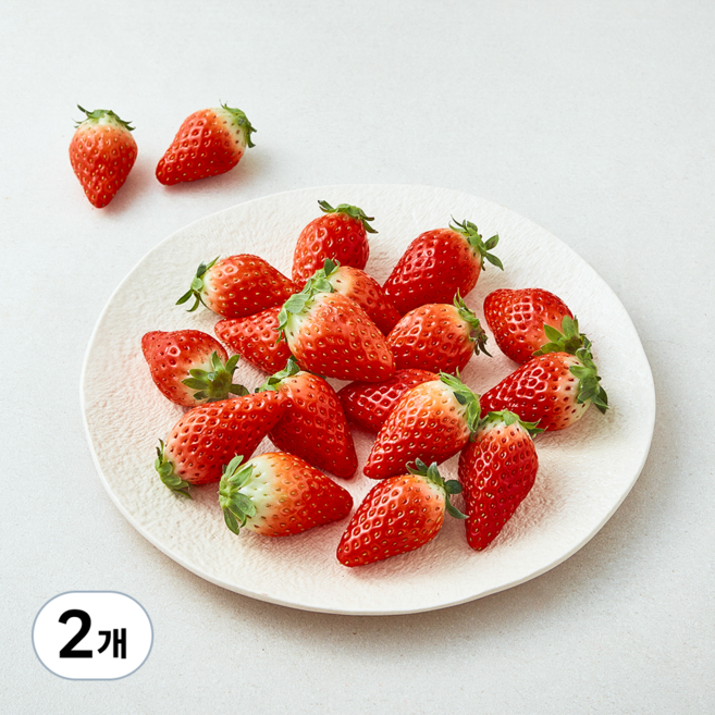 곰곰 국내산 딸기, 500g(중과), 2팩