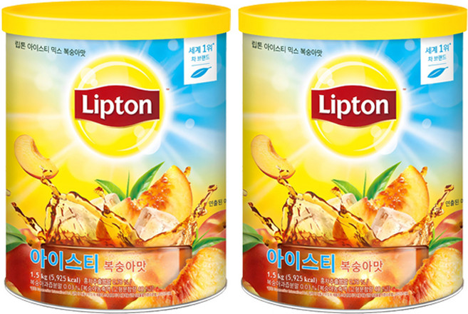 립톤 아이스티 믹스 복숭아맛, 1.5kg, 1개입, 2개