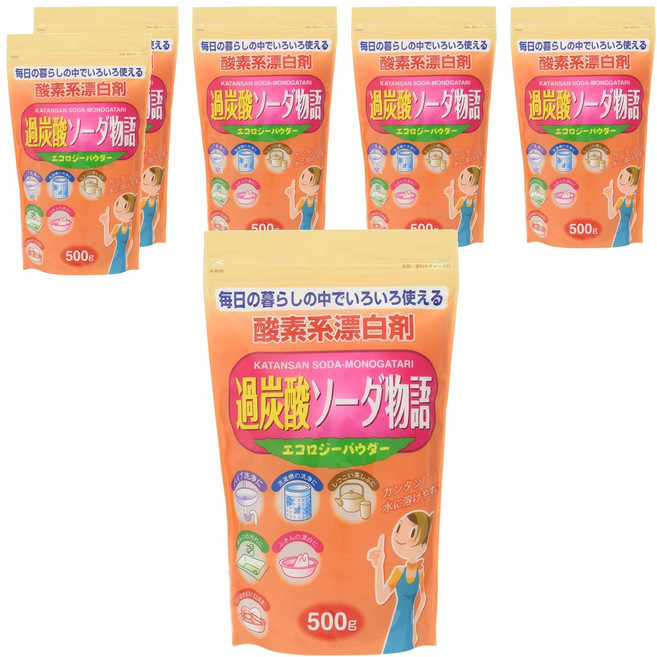 Kiyou 除虫菊 過碳酸鈉物語多功能清潔劑, 500g, 6包