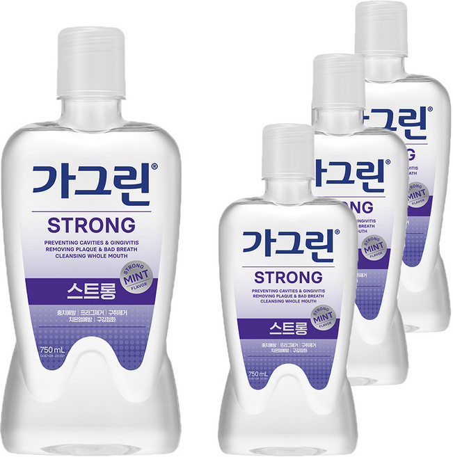 Garglin 強效漱口水, 750ml, 4個