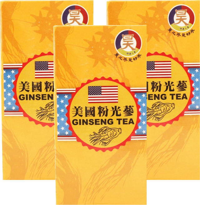 昊之蔘 美國粉光蔘茶, 3g, 15入, 3盒