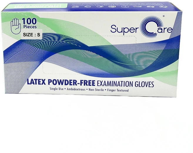 슈퍼케어 진료용 라텍스 장갑, S, 1개 - 쿠팡