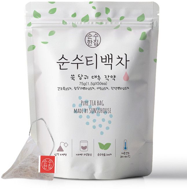 순수한집 쑥 당귀 대추 작약차, 1.5g, 50개입, 1개