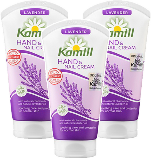 카밀 핸드 앤 네일 크림 라벤더, 75ml, 3개
