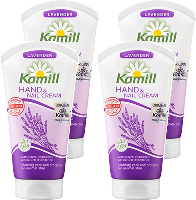 카밀 핸드 앤 네일 크림 라벤더, 75ml, 4개
