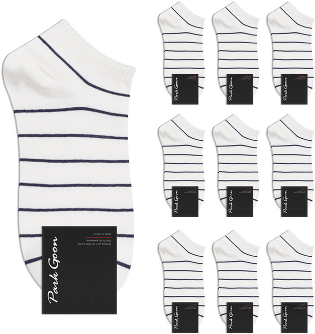 박군 남성용 신사 스트링글 양말 10족