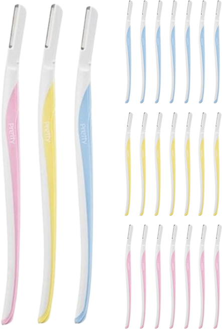 카이 슬림헤드 눈썹면도기 3종, 혼합 색상, 8세트