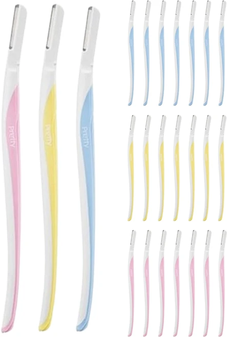 카이 슬림헤드 눈썹면도기 3종, 혼합 색상, 8세트 - 쿠팡