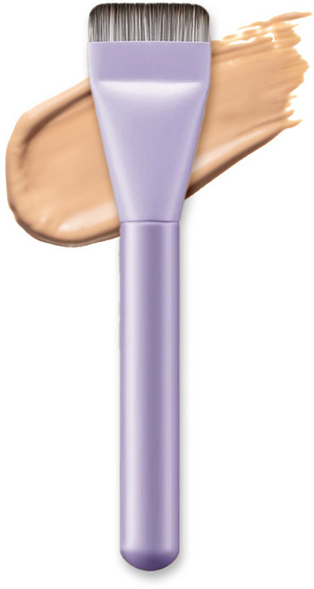 엘로브 메이크업 파운데이션 브러쉬, 1개, 퍼플