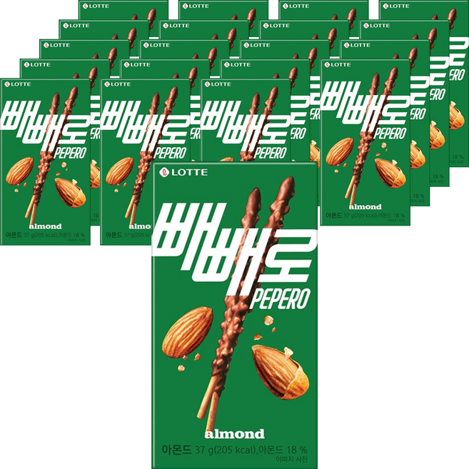 빼빼로 아몬드, 37g, 20개