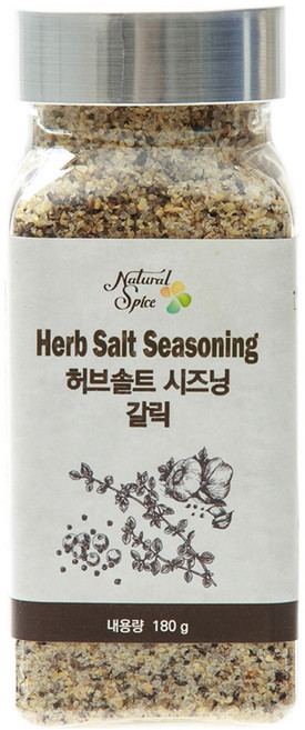 내츄럴스파이스 허브솔트시즈닝 갈릭, 180g, 1개