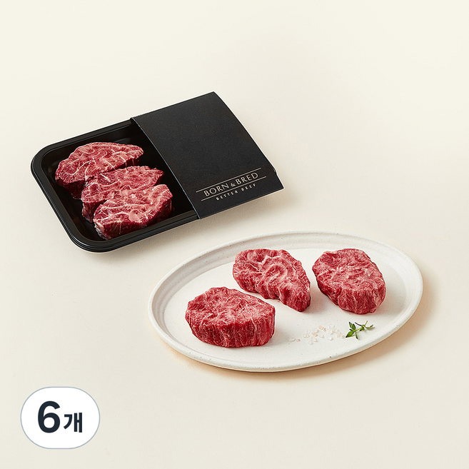 본앤브레드 한우 아롱사태 1++(9) (냉장), 150g, 6개