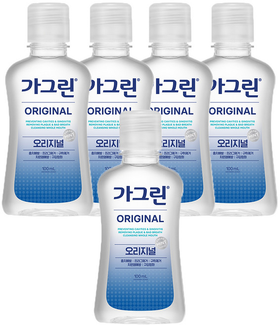 가그린 오리지널 구강청결제, 100ml, 5개