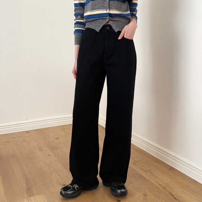 니썸 여성용 롱/미들 기장 뉴올 시즌 코튼 와이드 팬츠