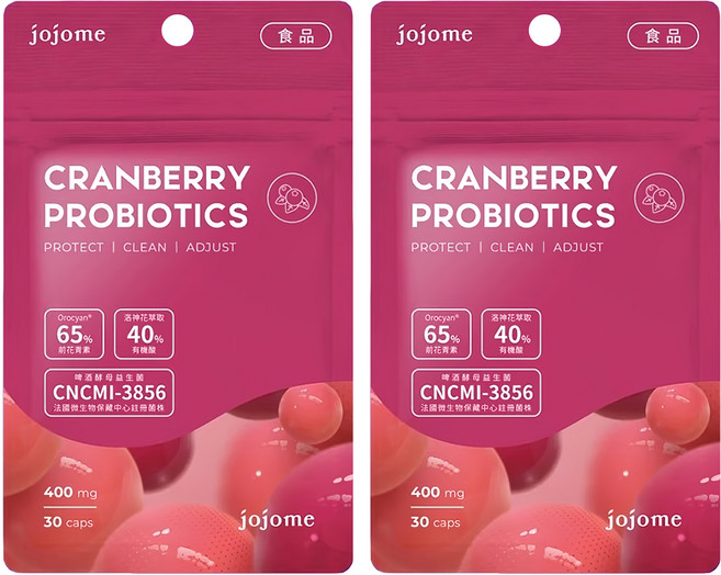 jojome 法國蔓越莓益菌膠囊, 30顆, 400mg, 2包