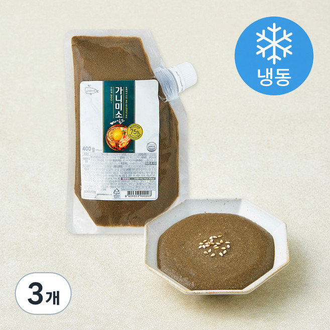 고래미 가니미소 마일드G 게장 (냉동), 400g, 3개