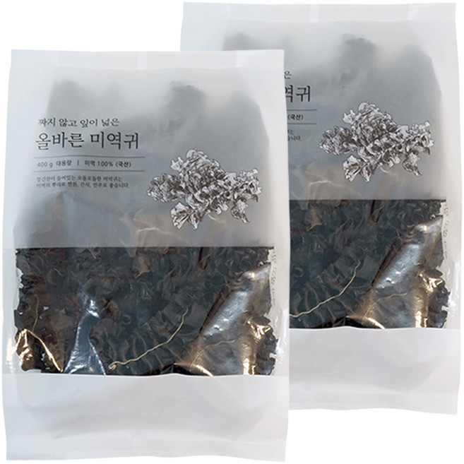 석하 올바른 미역귀, 400g, 2개