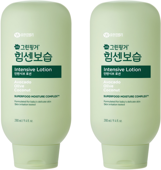 그린핑거 힘센보습 인텐시브 바디로션, 280ml, 2개