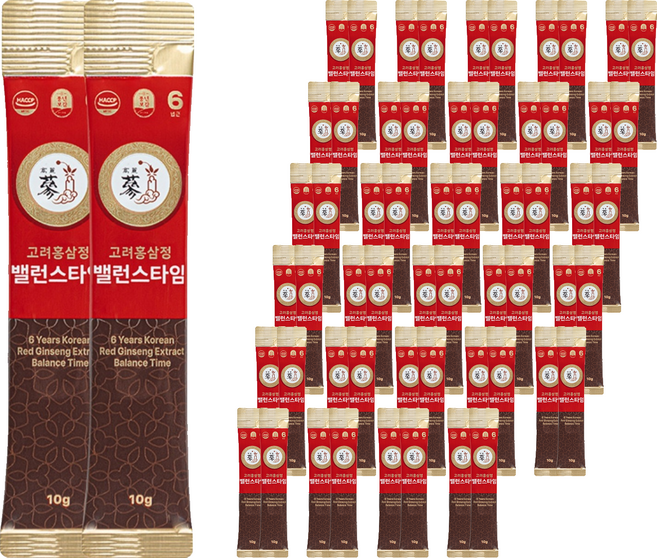 풍년보감 6년근 고려홍삼정 밸런스타임, 10g, 60개