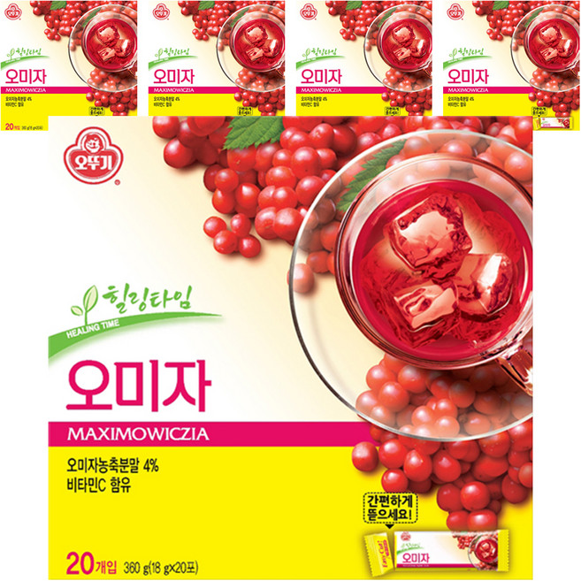 오뚜기 오미자차, 18g, 100개