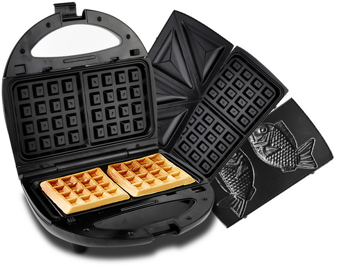 대우 와플메이커 3 in 1 와플 샌드위치 붕어빵틀 분리형, DEW-D220