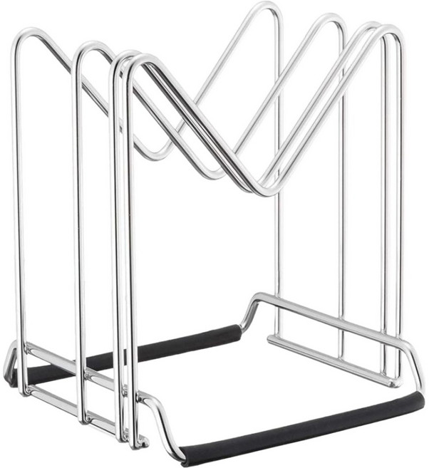 KAI 貝印 鍋蓋切菜板吸盤放置架, 銀色, 1個