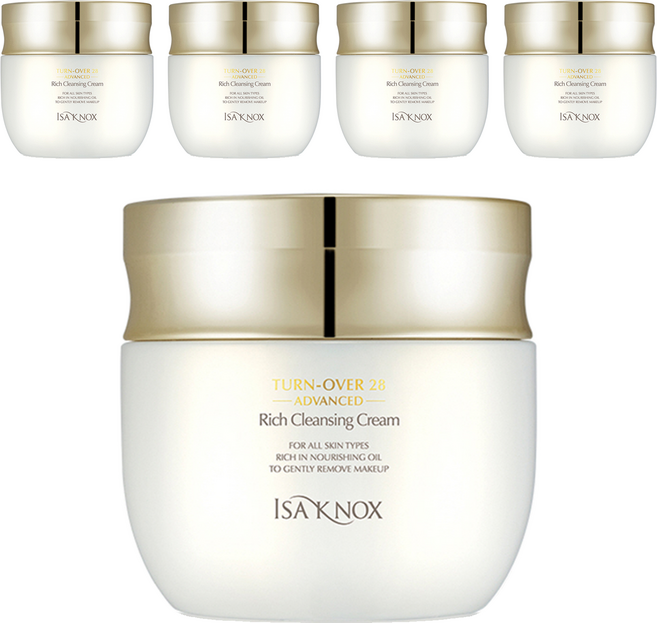 이자녹스 턴오버 28 어드밴스드 리치 클렌징 크림, 200ml, 5개