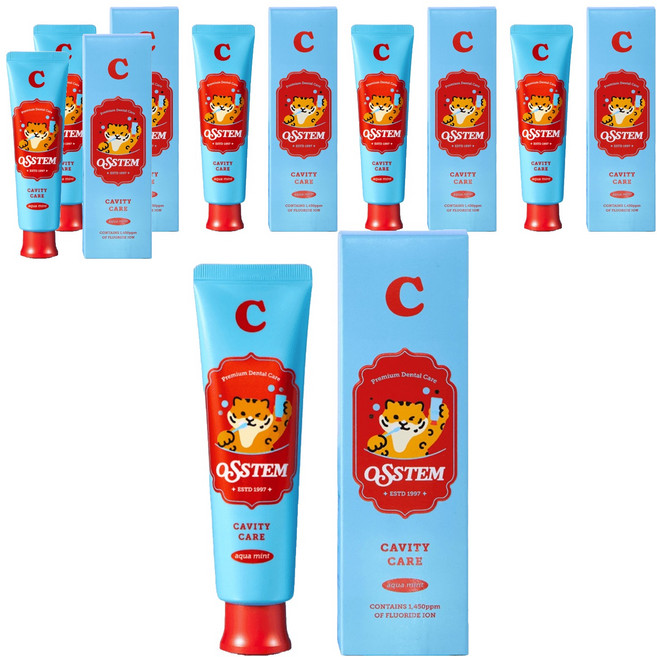 오스템파마 C 충치케어치약 아쿠아민트향, 120g, 6개