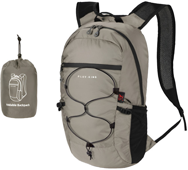 디트리 초경량 접이식 휴대용 배낭 20L + 수납팩, 카키