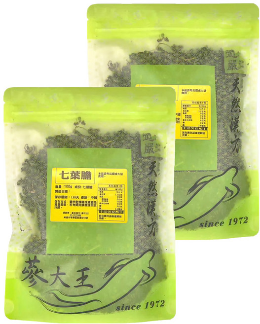 蔘大王 七葉膽, 100g, 2包, 1份